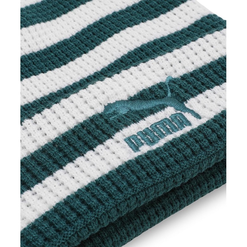 Puma Classics Mid Fit Beanie 025677 Knit Hat, Cold Green/Puma