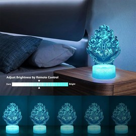 Deluisho Anime 3D LED Children's Night Light, 3D LED Night Light, Gifts Lamp, Harry Night Light, 16 Colours, Smart Touch, Dimmable Visual Stereoscopic Night Light