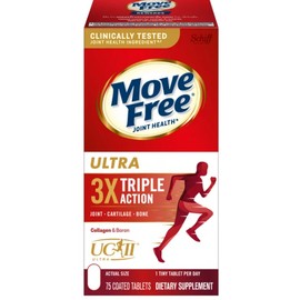 Schiff  Move Free Ultra 3X Triple Action  75 Tablets 2 Pack