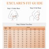 Exclare Women's Plus Size Invisible Seamless Anti-Slip Lift Push up