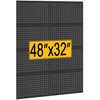 PBHEPJ 8 Pcs Metal Pegboard Panels, Heavy Duty Peg Boards
