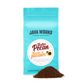 Java Works Coffee Butter Pecan Flavoured Coffee *Ground*, 340 Grams