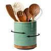Utensil Holder, 360° Rotating Extra Large Ceramic Kitchen Utensil Holder
