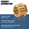 Brass Reducer, 1/4 Inch Male Thread x 1/8 Inch Female