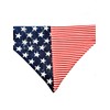 American Flag Over the Collar Dog Bandana That Slips Onto