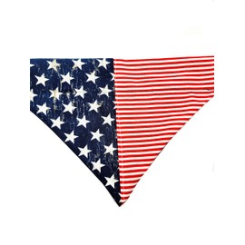 American Flag Over the Collar Dog Bandana That Slips Onto Your Dogs Existing Collar Size Small