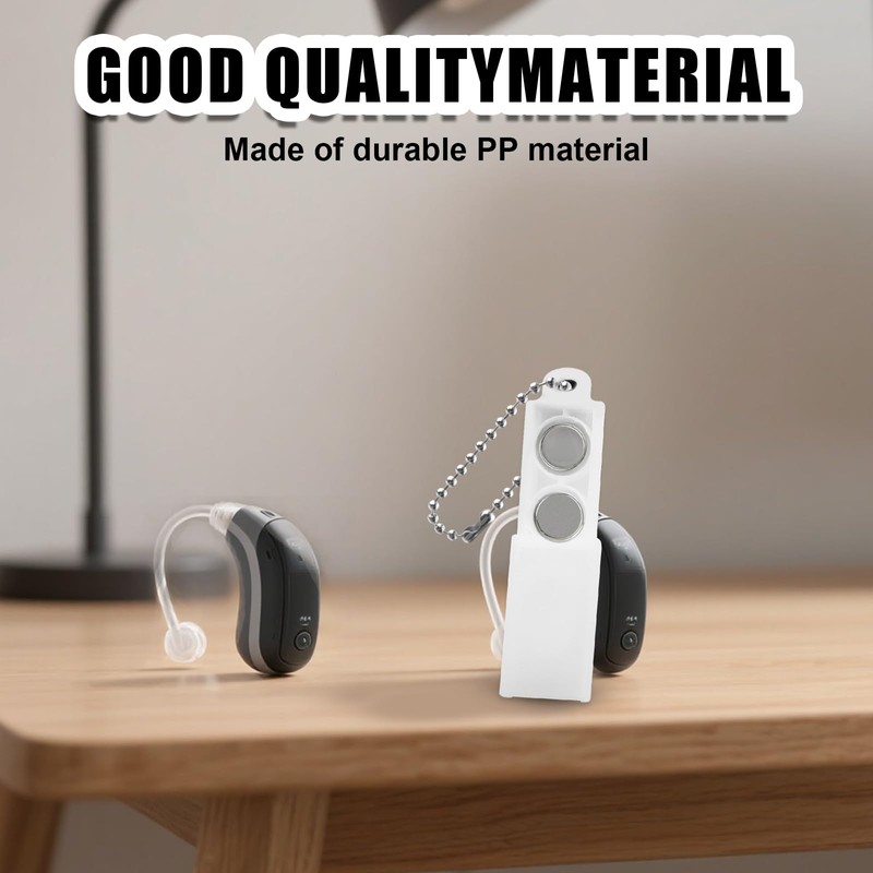 Fampery 3pcs Hearing Aid Battery Cases, Plastic Hearing Aid Batteries