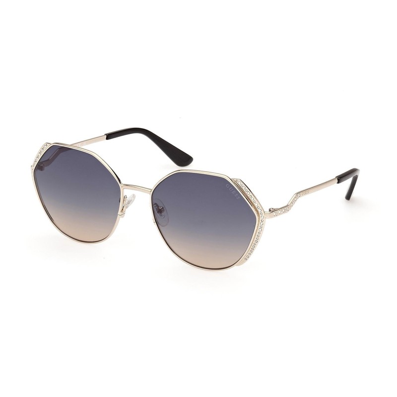 GUESS Geometric Stone Sunglasses
