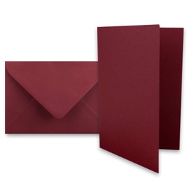 Glüxx-Agent 30 folding card sets - DIN A6-160 g m² - dark red - dark green - dark blue - with envelopes DIN C6-80 g m² wet glue