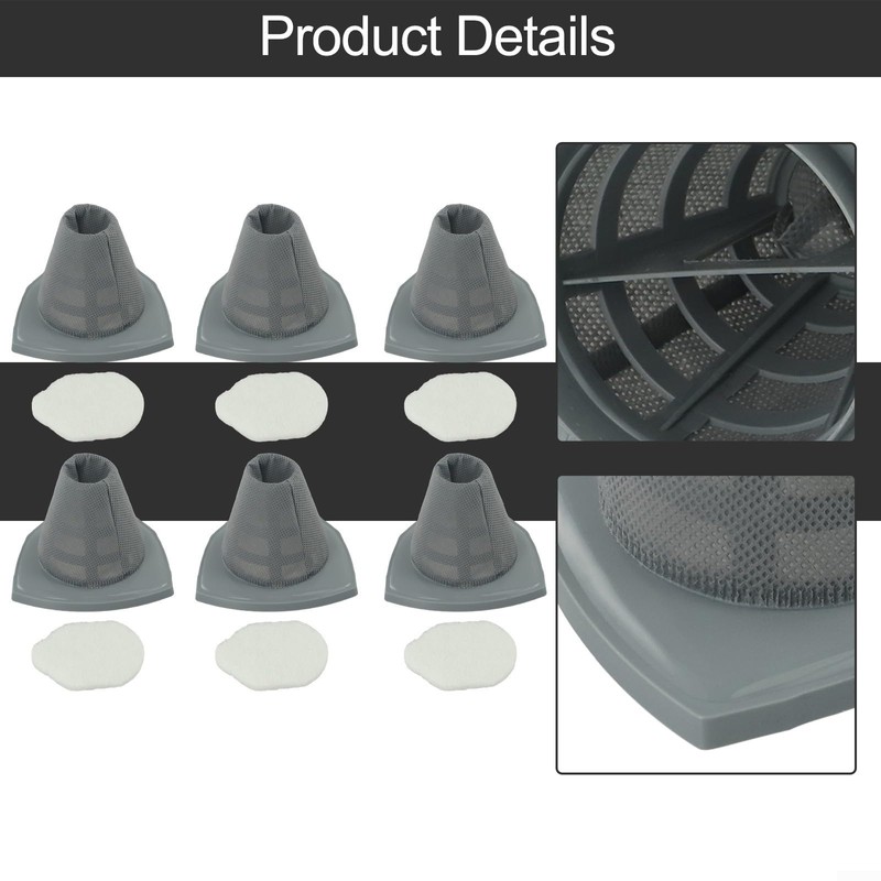 6 Pack Vacuum Filters For Eureka NES215A NES210 NES212 NES215