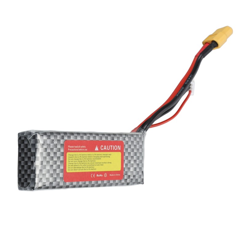 7.4V 1800mAh 3s 25C Battery With XT60 Plug Lightweight Lithium