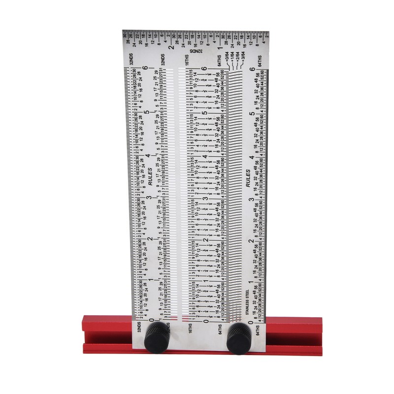 T Rule Stainless Steel Silver Scribing Ruler Woodworking Measuring Tool