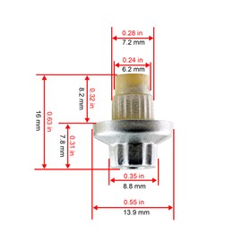RTRHINOTUNING 50PCS 7.2mm/0.28in Decorative Nails Wheel/Rim Lip Rivets Nuts Replacement Rivets Silver Universal ABS Plastic