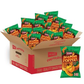 Herr's Jalapeño Poppers Flavored Cheese Curls - Made with Cheddar Cheese - 3 Ounce (Pack of 20) Great for Bold Flavor Fans