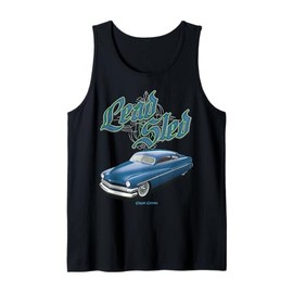 1951 Mercury Lead Sled Blue Low Rider Kustom Hot Rod Muscle Tank Top