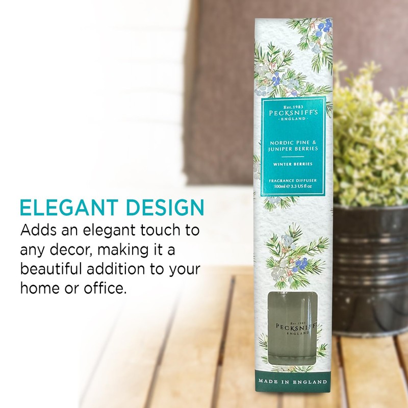 Pecksniffs Nordic Pine and Juniper Berries Diffuser | 100ml/3.38 Fl