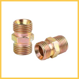 REPAIROCK 2pcs M16 x 1.5mm to M16 x 1.5mm Air Pipe Fitting Connector Adapter Auto Replacement Parts