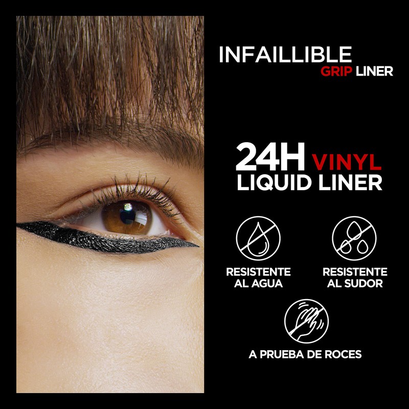 L'Oréal Paris Infallible Grip 24H Vinyl Liquid Liner Black, Liquid