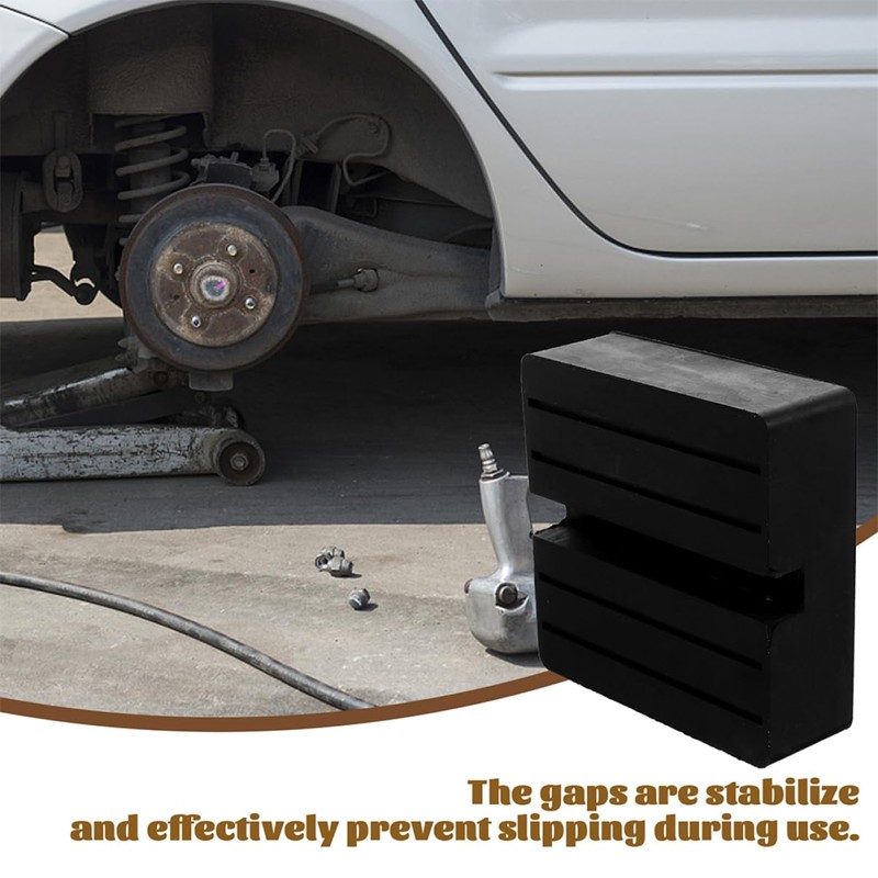 SUPVOX 2pcs High-Class Rubber Jack Stand Pad Jack Block for