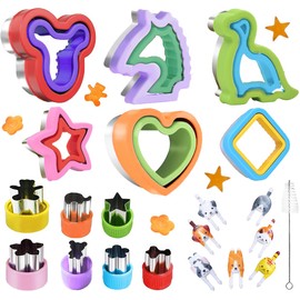 Sandwich Cutter Fruit and Vegetable Cutter Cookie Press Pack of 13