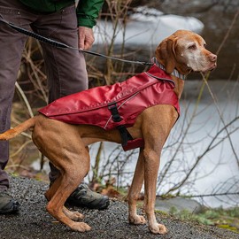 Kurgo Heavy Duty Rain Coat for Dogs | Waterproof Dog Raincoat | Durable Outdoor Gear for Pets | Adjustable Side Clips | Leash Attachment Opening | Portsmouth Foul Weather Jacket | 5 Sizes (X-Large)