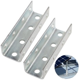 2 PCS Fittings Strut Connector Brackets, U-Shaped Splice External Channel Coupler, Electrogalvanized Metal Strut Channel Joiner Supports Fit for 1/2" Bolt in 1-5/8" Strut Channel