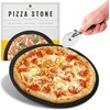 Fifth Ave Kraft Pizza Stone, 15 inch Ceramic Baking Stone