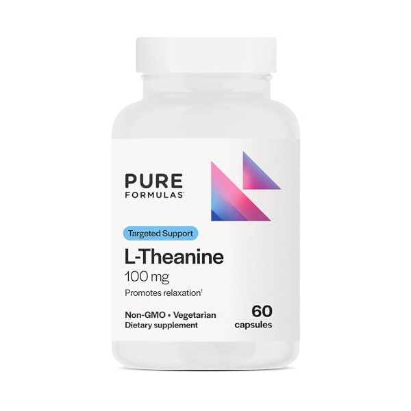 PureFormulas L Theanine Supplement 100 mg, L-Theanine Supports Stress Levels,