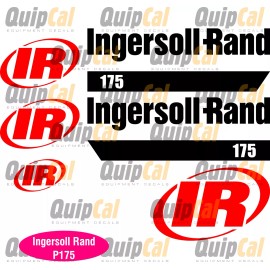 Ingersoll Rand P175, P185 Air Compressor Decal Set.