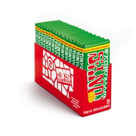 Tony's Chocolonely Milk Chocolate Hazelnut Bars - Whole Hazelnut Chocolate Bars, Milk Chocolate Bars, Made w/ Belgium Chocolate, No Artificial Flavoring, Fairtrade & B Corp Certified - 6.35 oz, 15 Bars