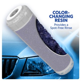 Clearly MaD 10” x 2” Deionization DI Resin Filter Cartridge Replacement for Deionized Spot Free Car Wash, RV, Motorcycle, Water Deionizer System, 2-Pack
