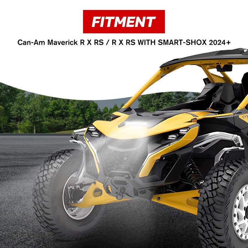 XUTVOTOR Front Hood Scoop Spotlight for 2024 Can-Am Maverick R,
