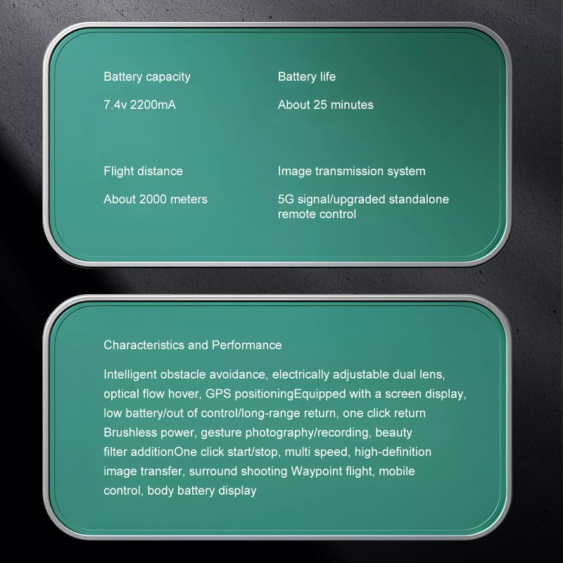 S159 RC Drone GPS FPV 4K HD Dual Camera 360°