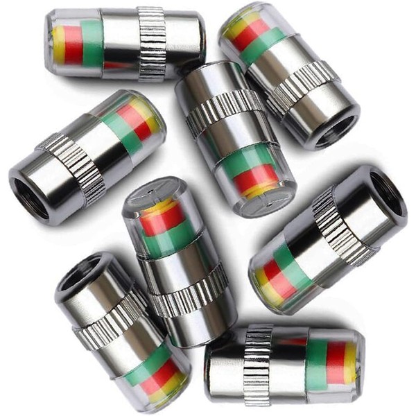 ANKI HAPPIGO 8Pcs 2.2Bar 32-to-35 PSI Tire Valve CapsTire Caps