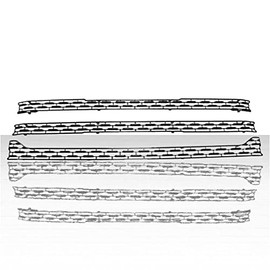 Auto Reflections 3pc Grille Insert for 2020-2021 GMC Sierra 2500/3500 HD SLT/AT4 - Gloss Black
