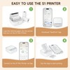 Mini Printer with 1 Roll of Stickers – Portable Bluetooth
