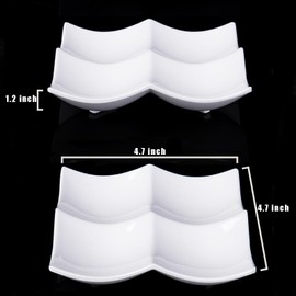 2 Pcs Deviled Egg Tray, Deviled Egg Platter, Melamine Egg Dish, Deviled Egg Plate, Egg Holder Container for Kitchen Refrigerator Countertop Display, Deviled Egg Containers for Easter Thanksgiving