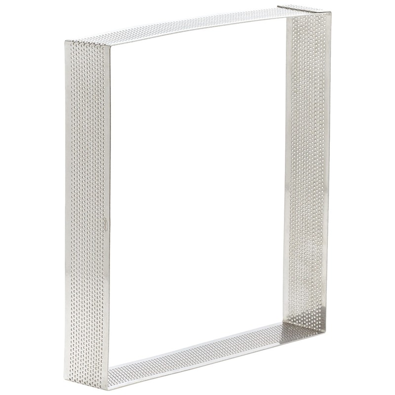 Lacor Perforated Mould, Square, Stainless Steel, Grey, 20 x 20