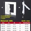 Qrity 6x6 Inch(150×150mm) Access Panel, Paintable Easy Access Doors, ABS