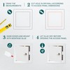 ECOPRO VENT 6" x 6" Lockable White Metal Access Panel.