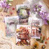20 Sheets My Garden PET Scrapbook Stickers Book, Blooming Courtyard