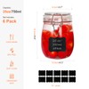 Betrome 25 oz 6 Pack Clear Glass Jars With Airtight