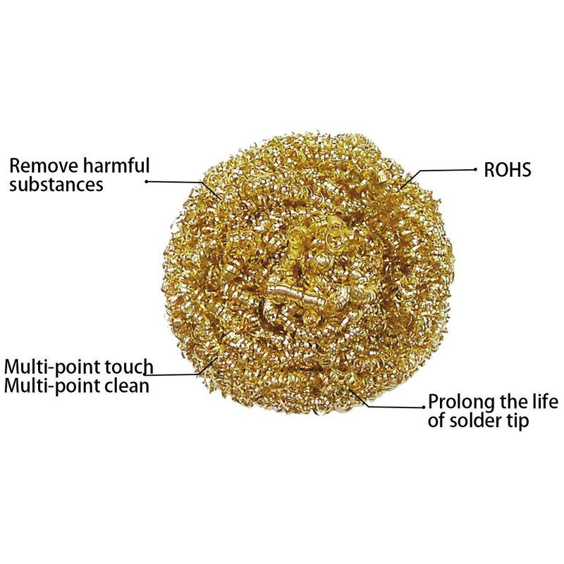 Soldering Iron Tip Cleaner, Solder Tip Cleaning Brass Wire for