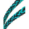 barrel reins with adjustable grip knots, teal barrel reins
