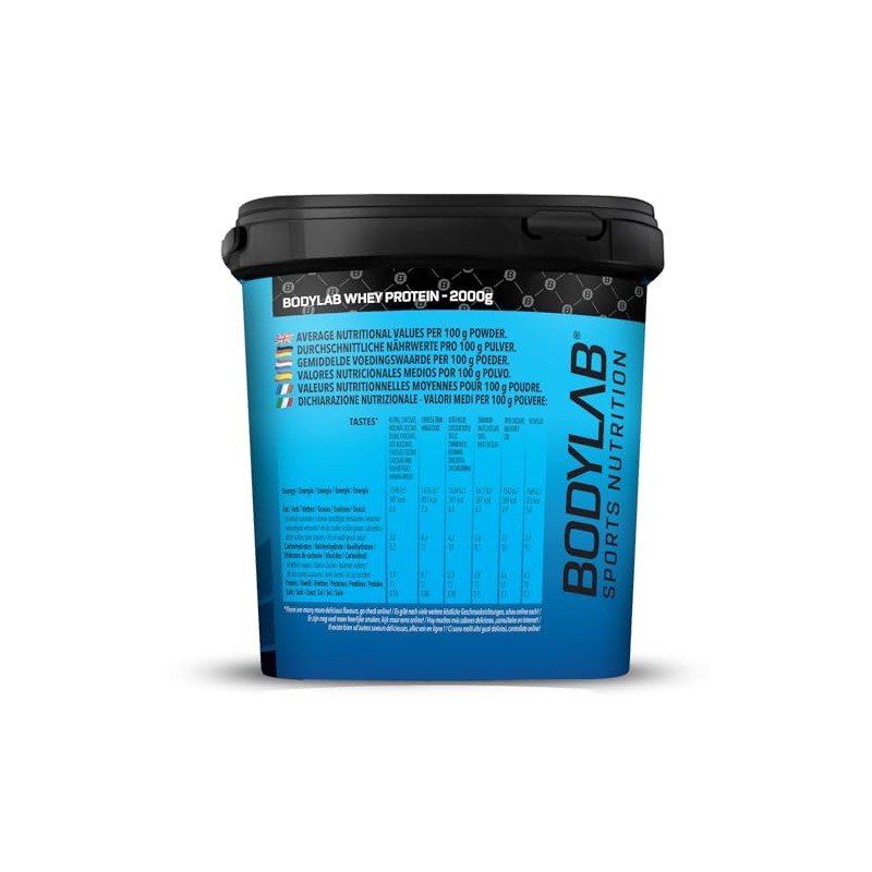 Bodylab24 Whey Protein Pulver, Pfirsich-Joghurt, 2kg