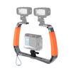 AuyKoo Diving Rig Stabilizer Aluminum Alloy Double Arm Mount for