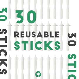 Original Yoffee Nose Hair Wax Applicators, 30 Recyclable Nose Wax Sticks Made of High-Quality Plastic, Removes Nose Hair, Pack Does Not Contain Wax Container, Unisex