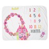 Infant Monthly Milestone Blankets Unisex Soft Month Blanket Photo Background