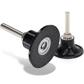 2 Inch Disc Pad Holder with ¼” Shank, Die Grinder Sanding Suitable for Roloc, Quick Change Medium Disc Attachments for Polishing, Sanding and Surface Preparation, 2 Pack – by Ram Pro