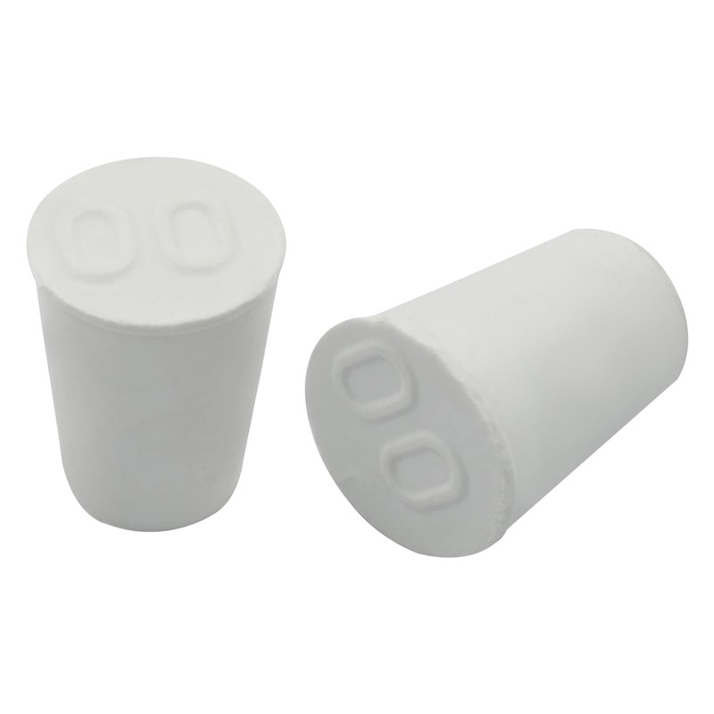 Bonsicoky 10 Pack Solid Rubber Stoppers - 00# Tapered Shaped